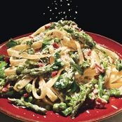 Fettucine with Peas, Asparagus, and Pancetta