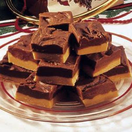 Creamy Double Decker Fudge