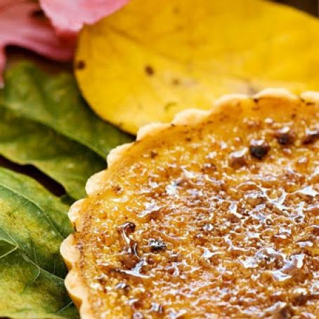 Pumpkin Maple Brulee Tart