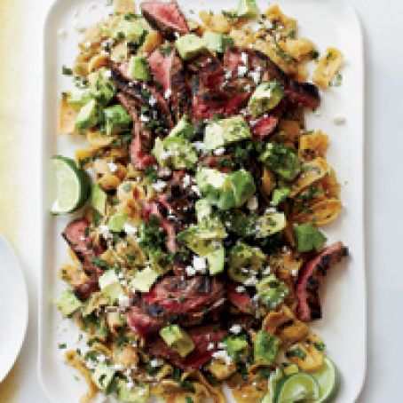 Cola-Marinated Flank Steak with Frito Chilaquiles