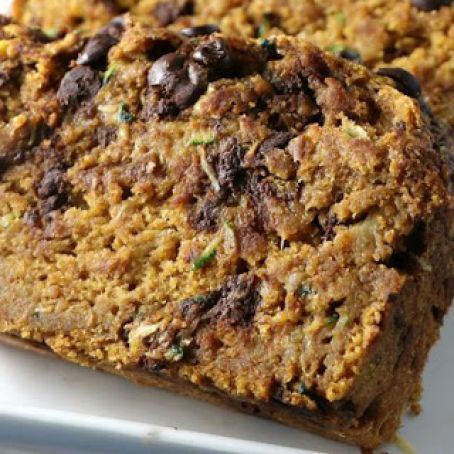 Pumpkin Chocolate Zucchini Bread-Vegan