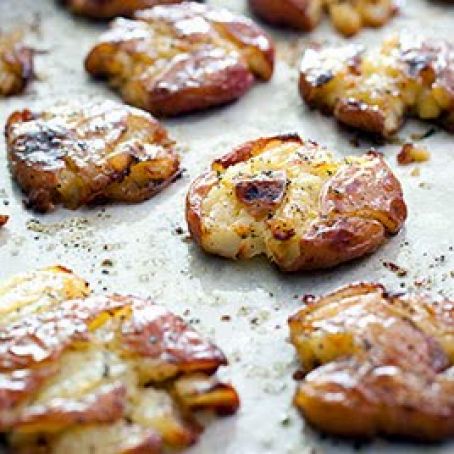ROASTED SMASHED POTATOES
