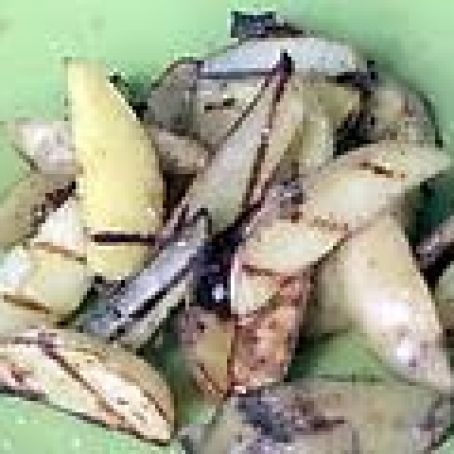 Vinegar and Salt Grilled Potato Chips