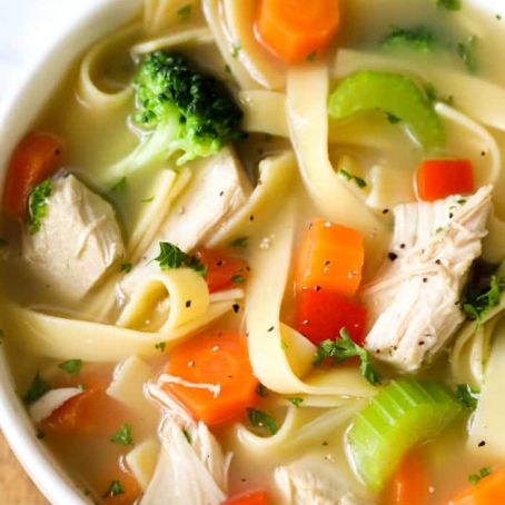 HOMEMADE CHICKEN NOODLE SOUP