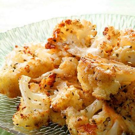 Balsamic and Parmesan Roasted Cauliflower