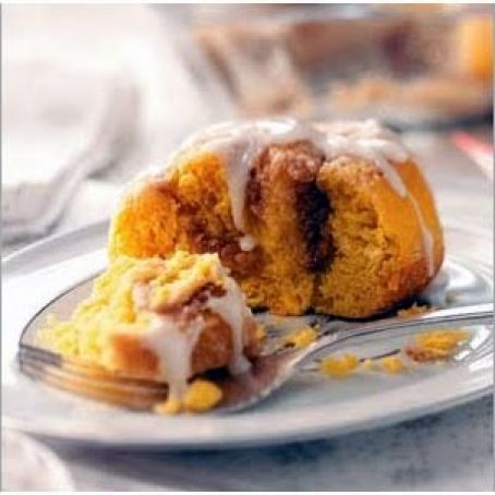 Streusel Pumpkin Sweet Rolls