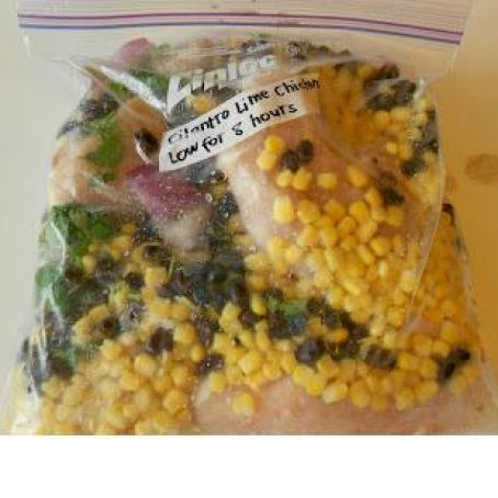 Cilantro Lime Chicken w/ Corn and Black Beans