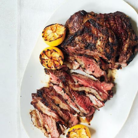 GRILLED YOGURT MARINATED LEG OF LAMB