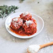 Healthy Crockpot Mini Turkey Quinoa Meatballs