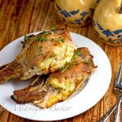 CHEESE & POTATO STUFFED PORK CHOPS