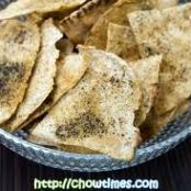 Lemon Garlic Pita Chips