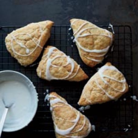 Glazed Lemon-Ginger Scones