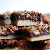 Bourbon Chocolate Pecan Pie Bars