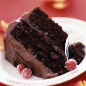 Luscious Cranberry Chocolate Cake