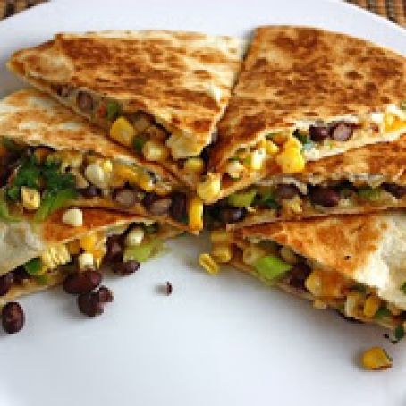 Black Bean and corn quesda