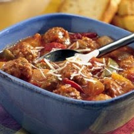 Slow Cooker Easy Italian Meatball Stew