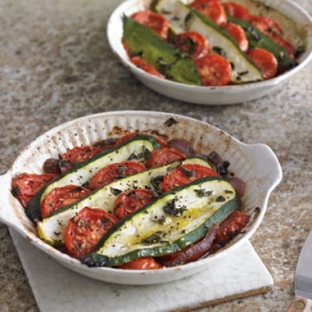 Baked Zucchini & Tomato Tian