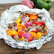 ITALIAN SAUSAGE AND PEPPER FOIL PACKETS