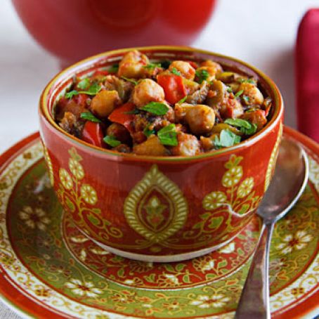 Eggplant and Chickpea Curry