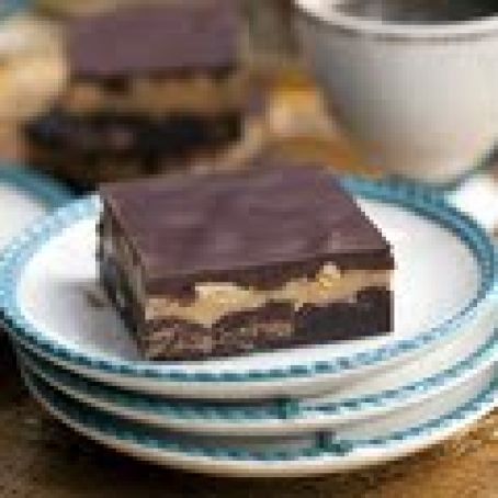 Fudgy Salty Peanut Butter Brownies