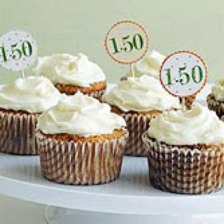 Carrot Cupcakes with Cream Cheese Frosting
