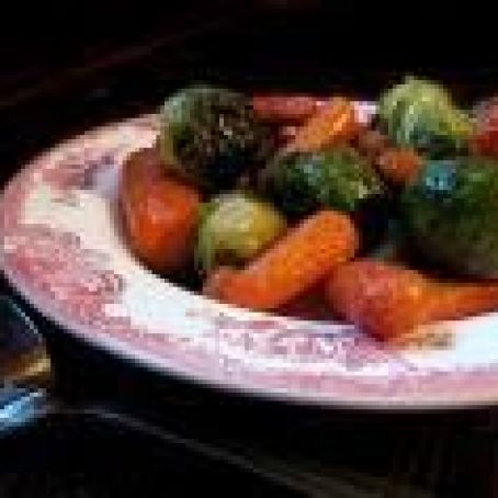 Roasted Carrots & Brussel Sprouts