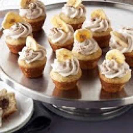Mocha Filled Banana Cupcakes