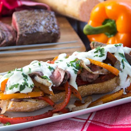 Lightened Up Steak and Cheese Subs