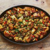 Ciabatta and Sausage Stuffing Recipe