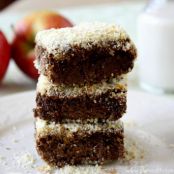 squares - Vegan Cacao Almond Baked Breakfast Quinoa Squares