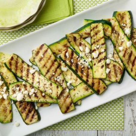 Grilled Zucchini With Feta