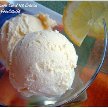 Lemon Curd Custard Ice Cream