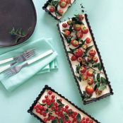 Chocolate-Peppermint Tarts with Currants and Berries