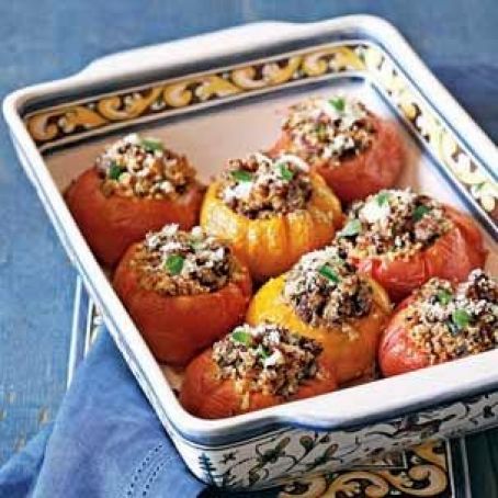 Stuffed Heirloom Tomatoes