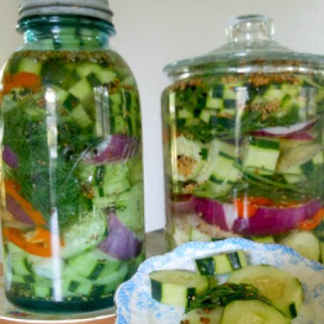 Refrigerator Garlic Dill Pickles