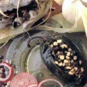 CHILES RELLENOS DE QUESO Y HUITLACOCHE