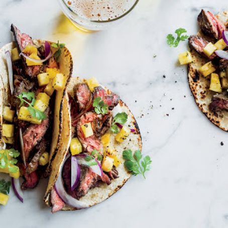 Steak Tacos with Pineapple