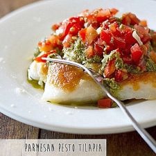 Parmesan Pesto Tilapia