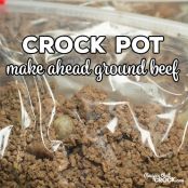 CROCK POT MAKE AHEAD GROUND BEEF