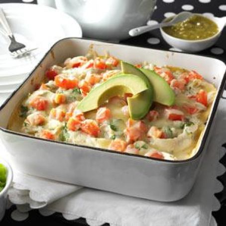 Salsa Verde Chicken Casserole