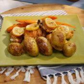 Roasted Rosemary and Thyme Chicken, Carrots and Potatoes