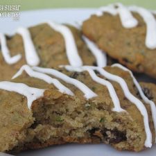*Garden Fresh Zucchini Cookies with Lemon Cream Cheese Drizzle