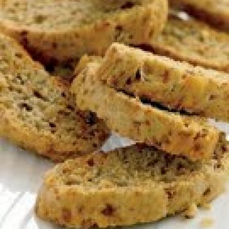 Aged Gouda Biscotti with Walnuts