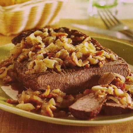 Bacon and Onion Brisket