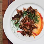 Smoked Lamb with Sorghum Barbecue Sauce