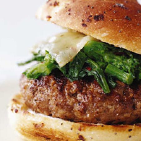 Sausage and Broccoli Rabe Burgers