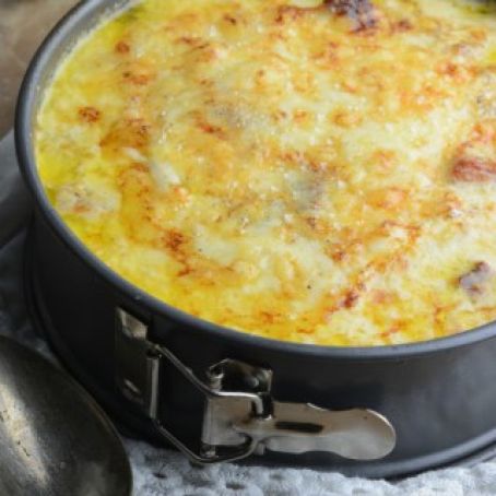 Ham & Cheddar Instant Pot Au Gratin Potatoes
