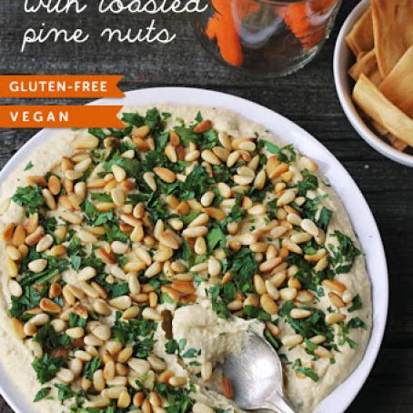 Classic Hummus with Toasted Pine Nuts