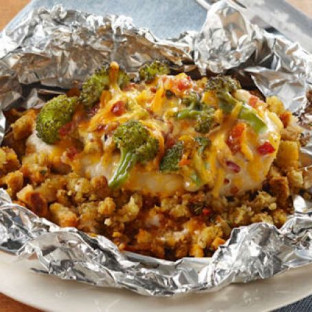 Foil-Pack Chicken & Broccoli Dinner