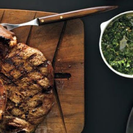 Grilled Steak with Caper Sauce
